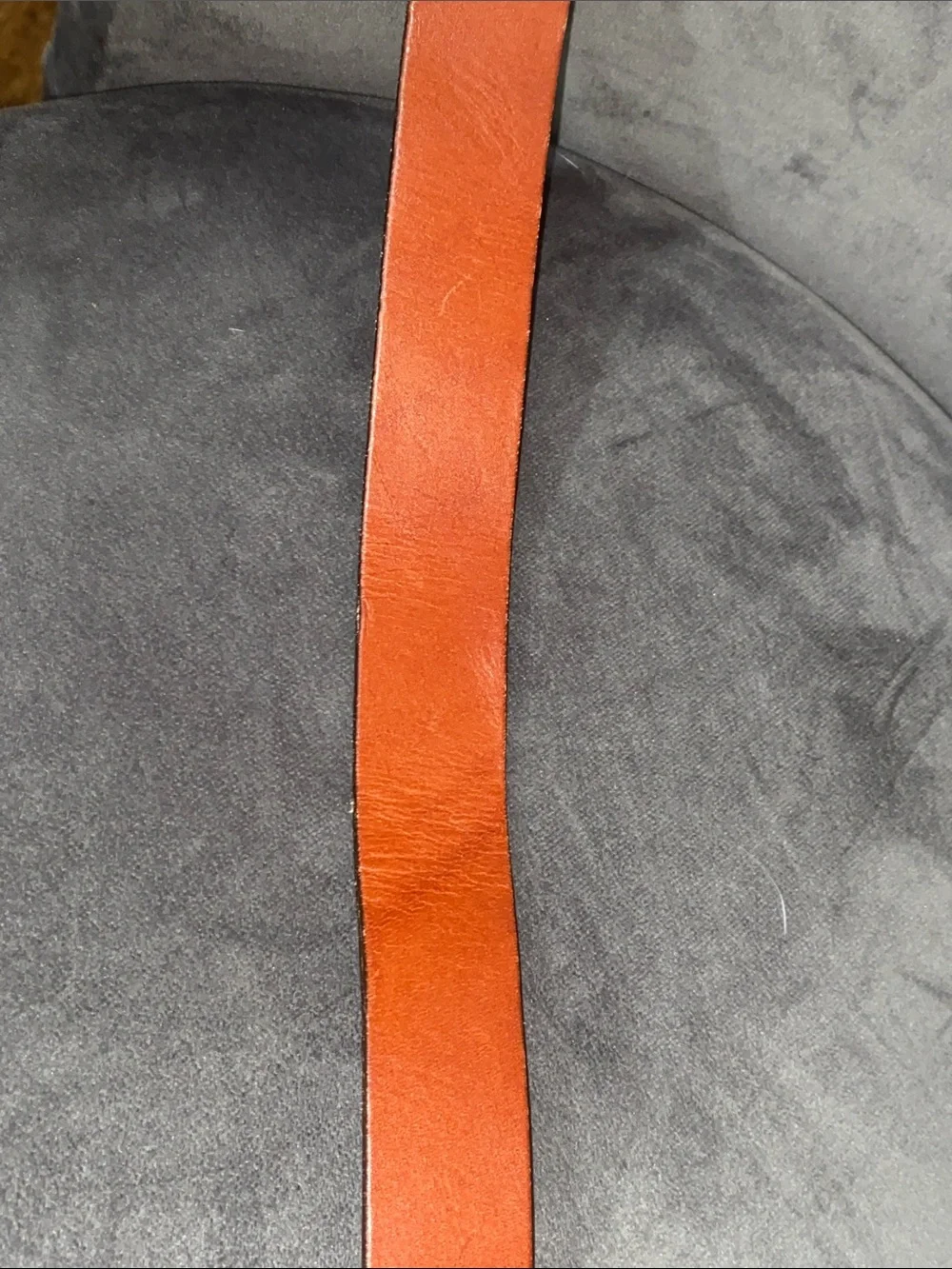 Vintage FRYE Leather Belt Made in USA 26 Brown British Tan Brass Buckle 62065
